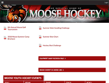 Tablet Screenshot of mooseyouthhockey.org